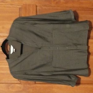 Christopher & Banks woman's size SP 3/4 sleeve lightweight nylon/rayon top